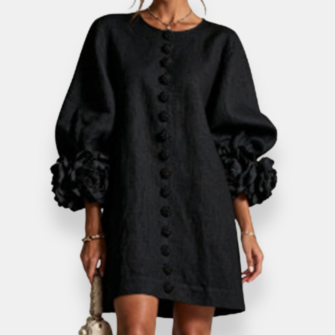 Marcelle | Embossed Floral Dress