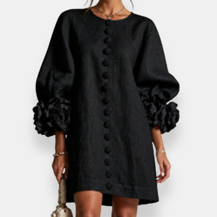 Marcelle | Embossed Floral Dress