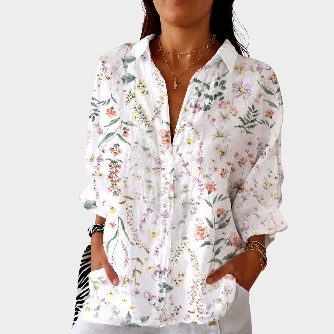 HADLEY | LIGHT AND COLOURFUL BLOUSE WITH PRINT