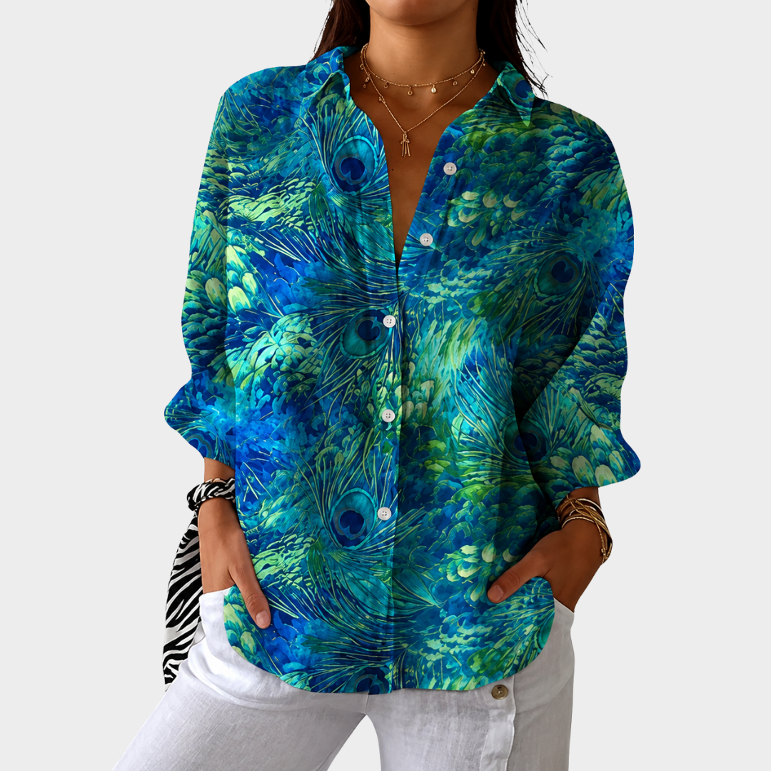 JULIA | LIGHTWEIGHT AND COLOURFUL PRINTED BLOUSE