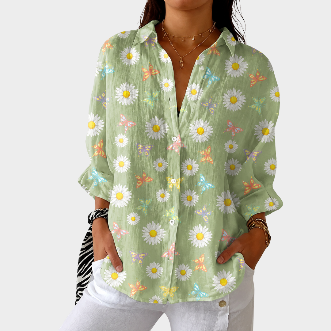 PIPER | LIGHTWEIGHT AND COLOURFUL PRINTED BLOUSE