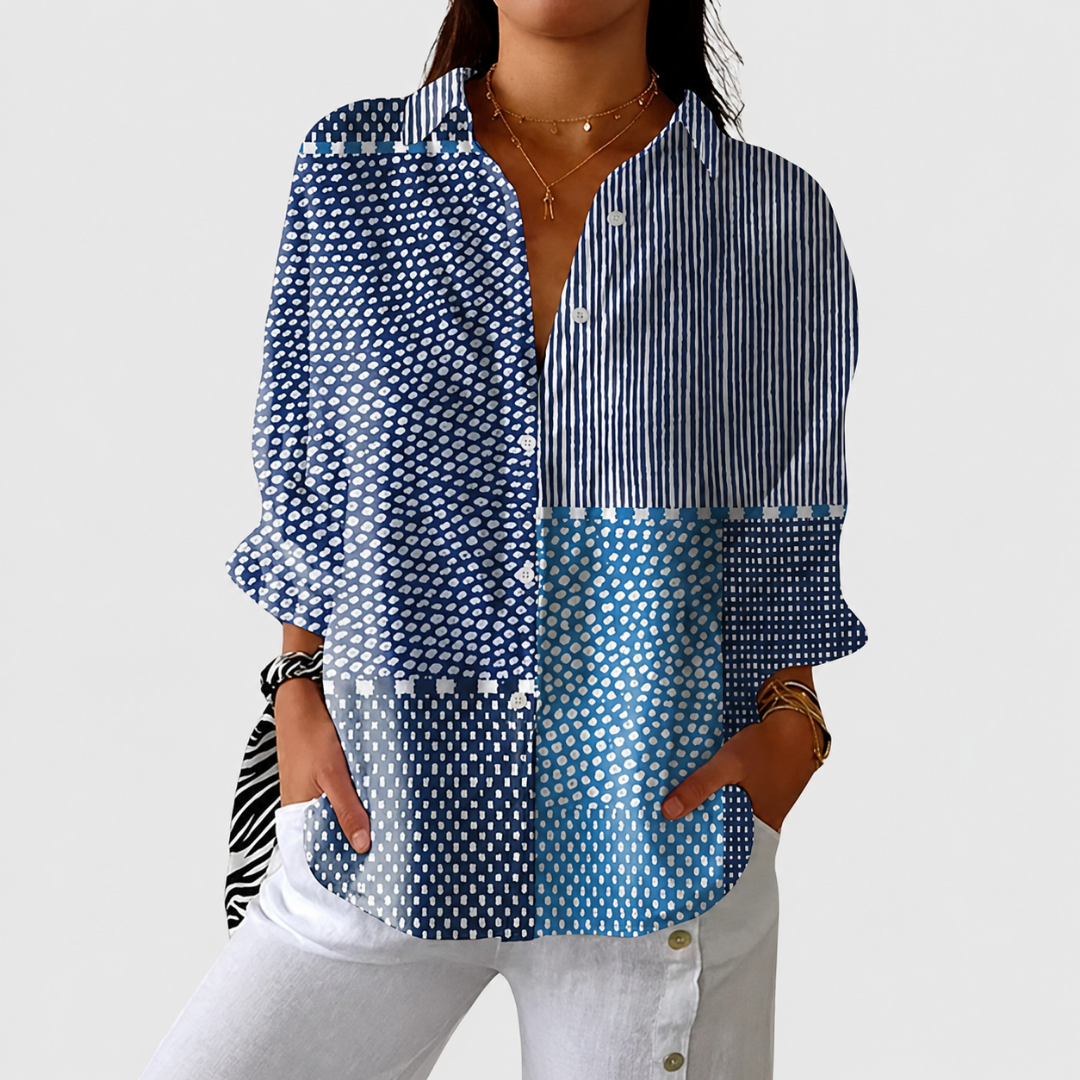 MACKENZIE | LIGHT AND COLOURFUL BLOUSE WITH PRINT