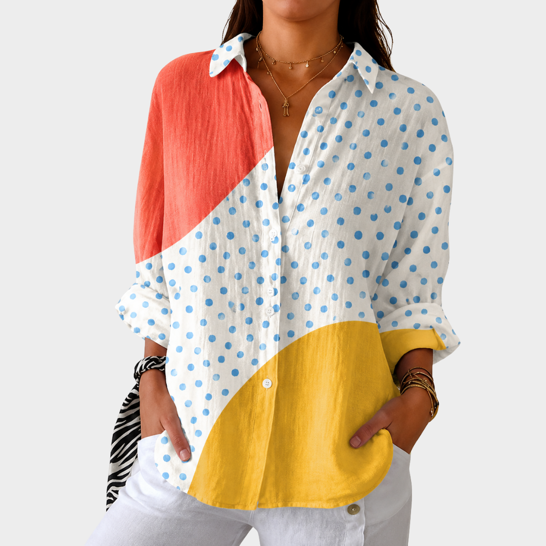 ELLA | LIGHTWEIGHT AND COLOURFUL BLOUSE WITH PRINT