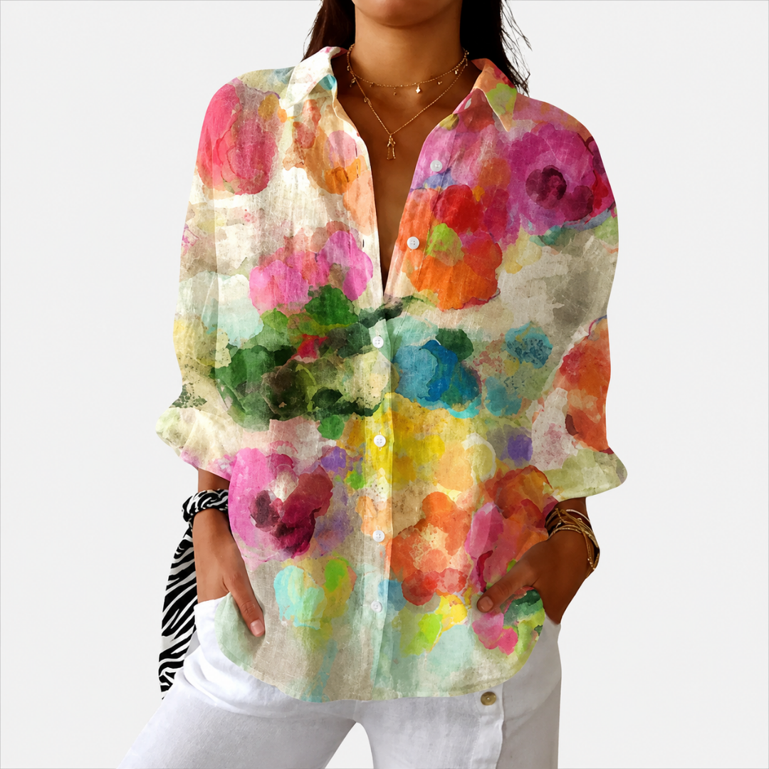 KENNEDY | LIGHTWEIGHT AND COLOURFUL PRINTED BLOUSE