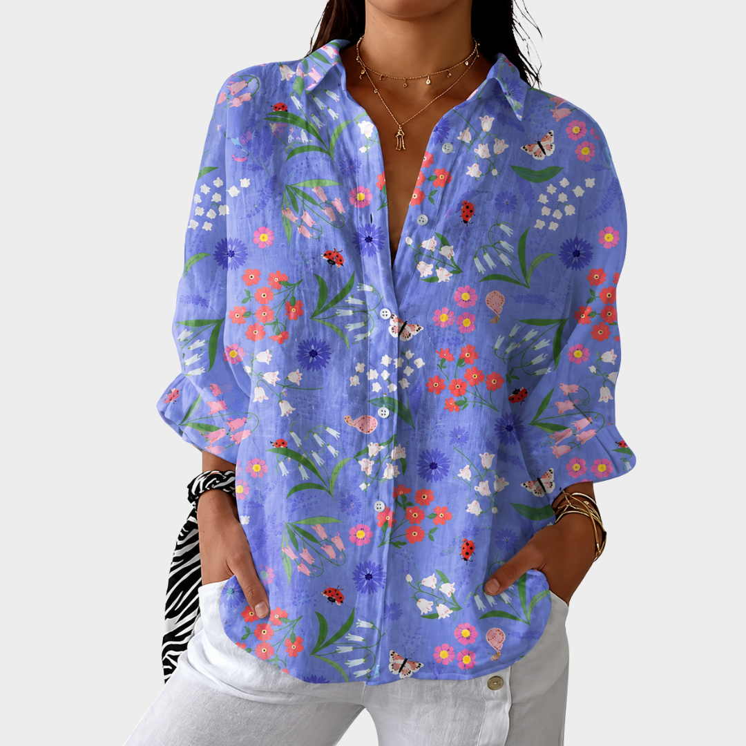 BELLA | LIGHT AND COLOURFUL PRINTED BLOUSE