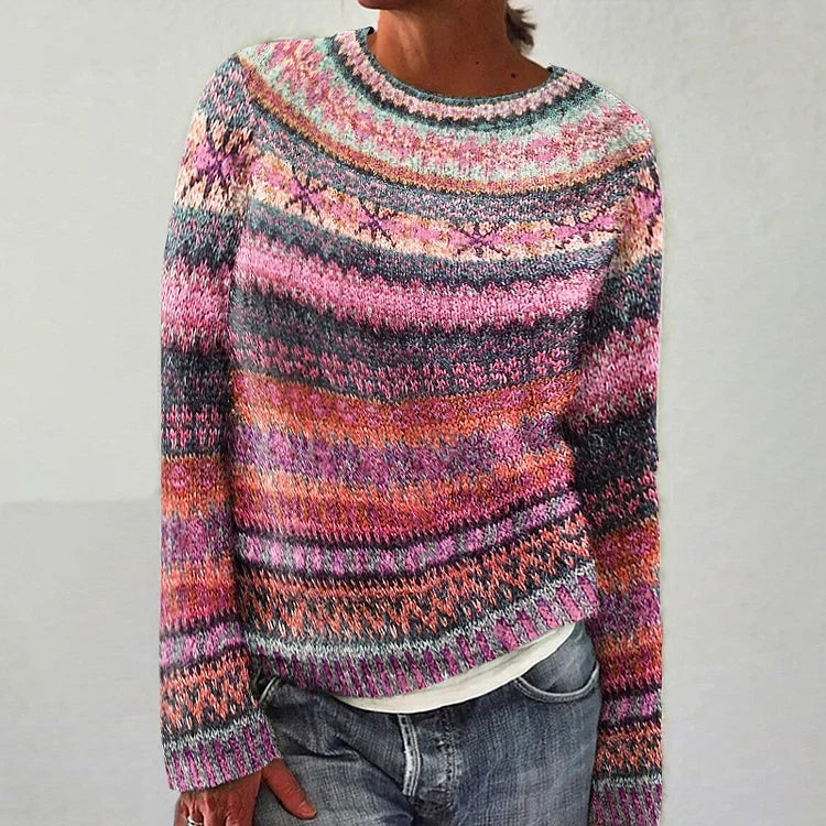 Brooke - Retro Scandinavian Knitted Sweater