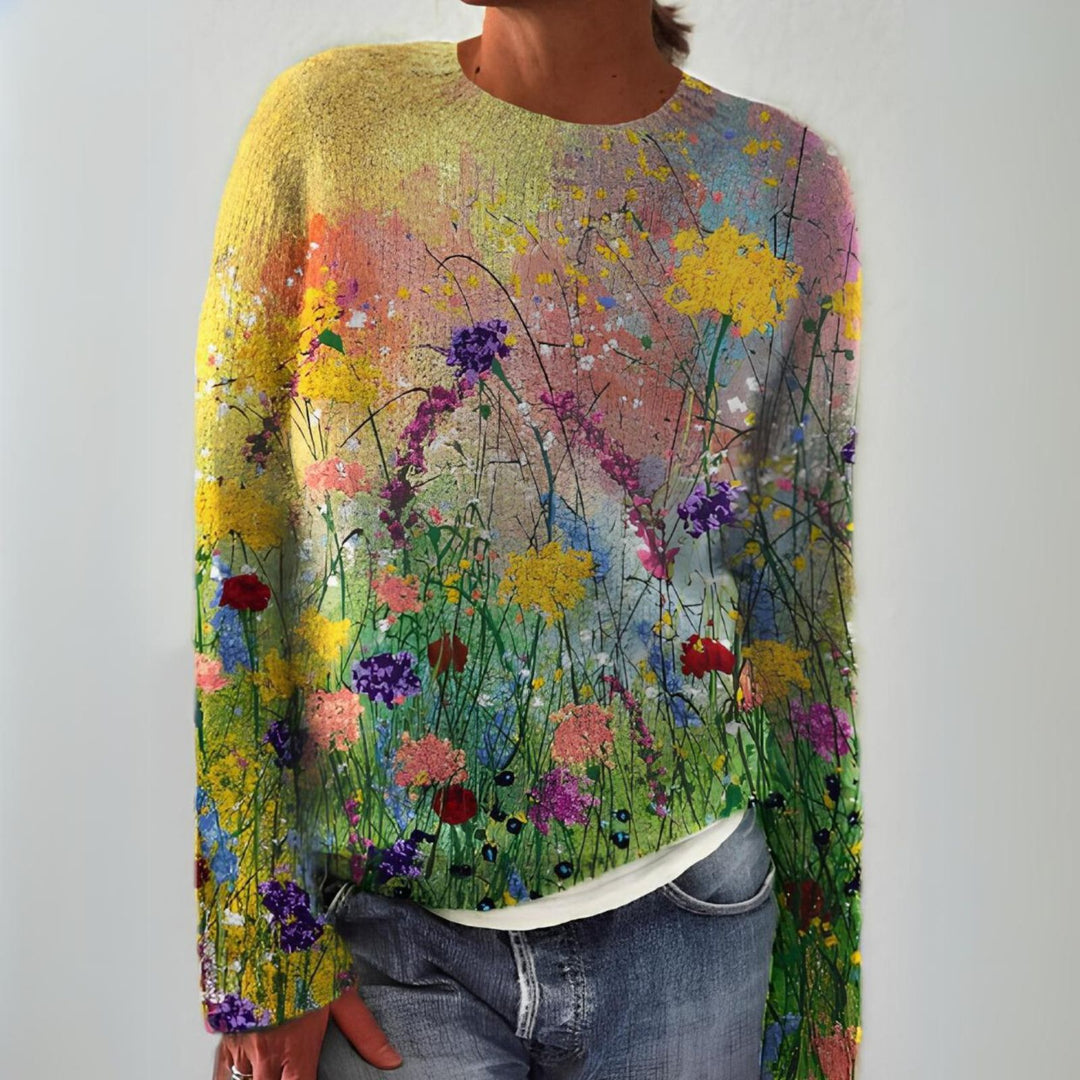 Adriana - Retro Scandinavian knitted jumper