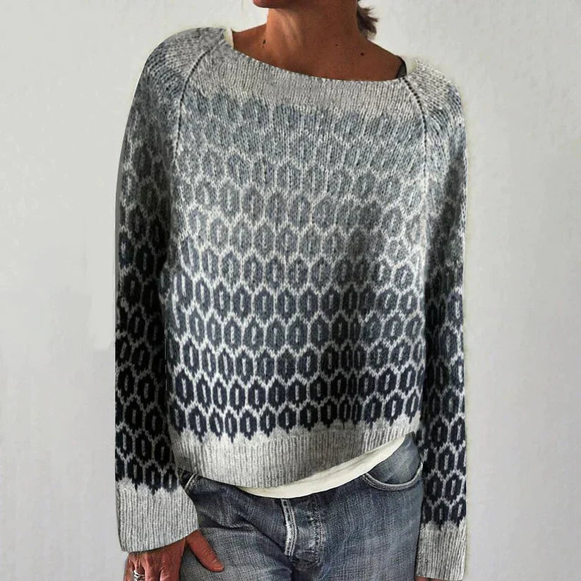 Sanya - Retro Scandinavian Knitted Sweater