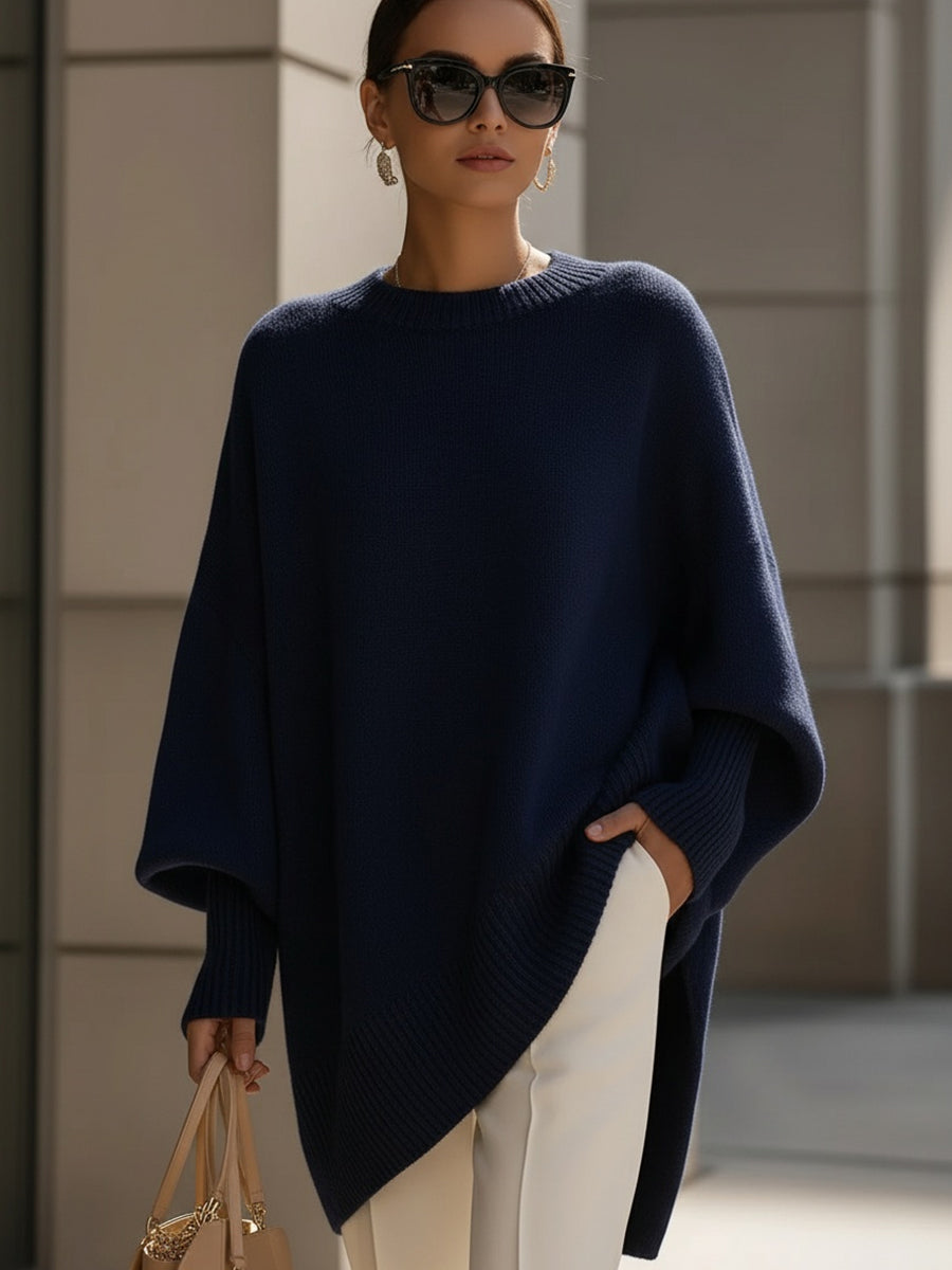 Isolde | Oversized Drape Knit Jumper