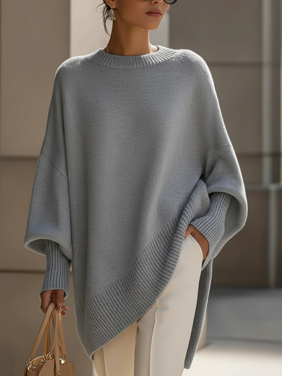 Isolde | Oversized Drape Knit Jumper