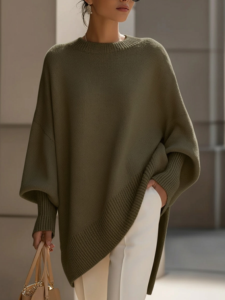 Isolde | Oversized Drape Knit Jumper