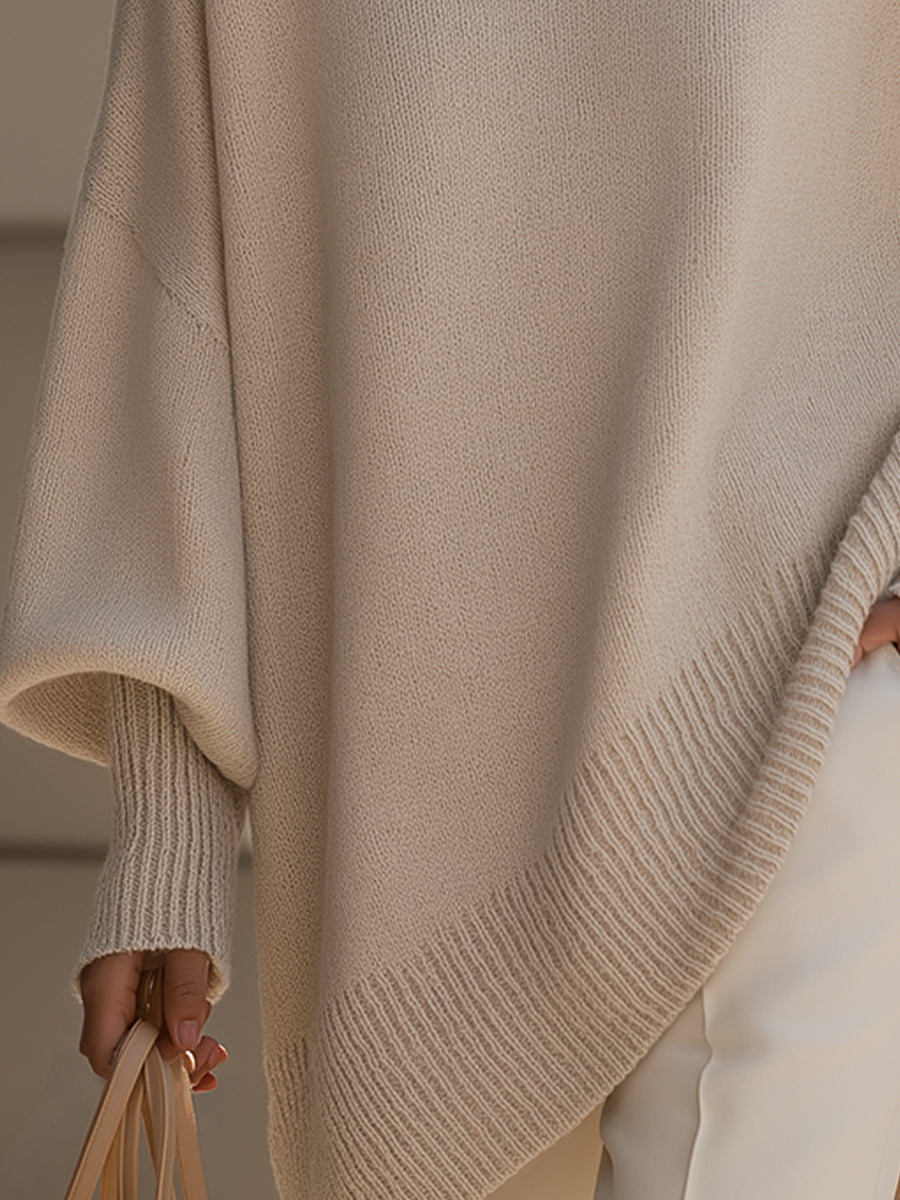 Isolde | Oversized Drape Knit Jumper