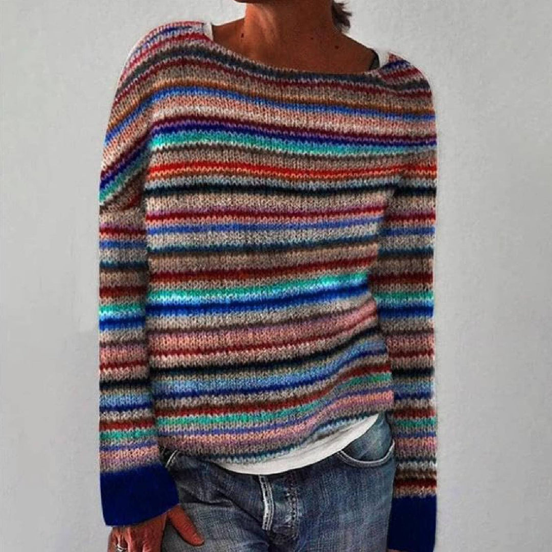 Maya - Retro Scandinavian Knitted Sweater