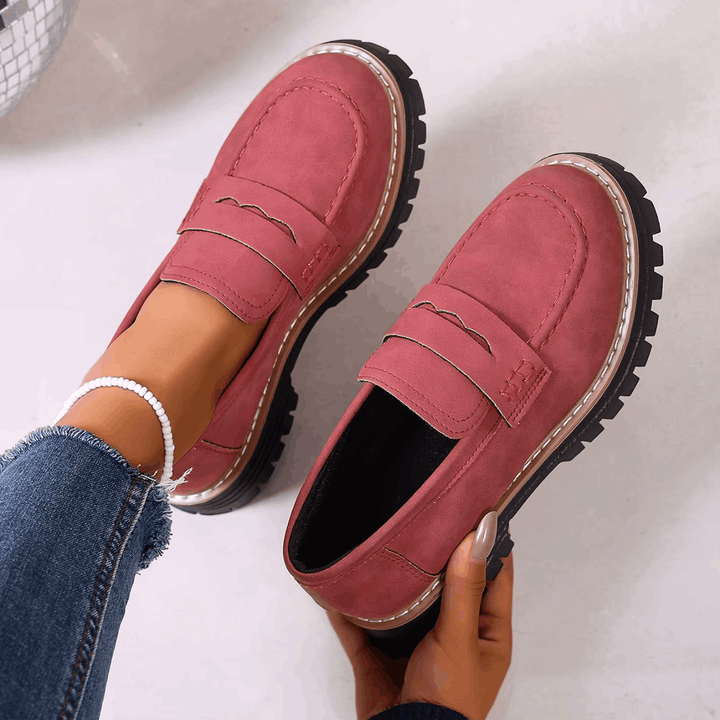 Elsa | College Style Platform Loafers