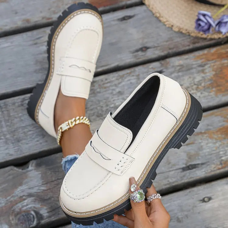Elsa | College Style Platform Loafers