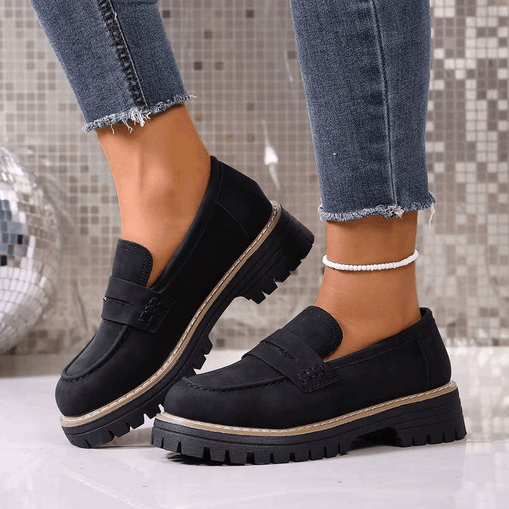 Elsa | College Style Platform Loafers