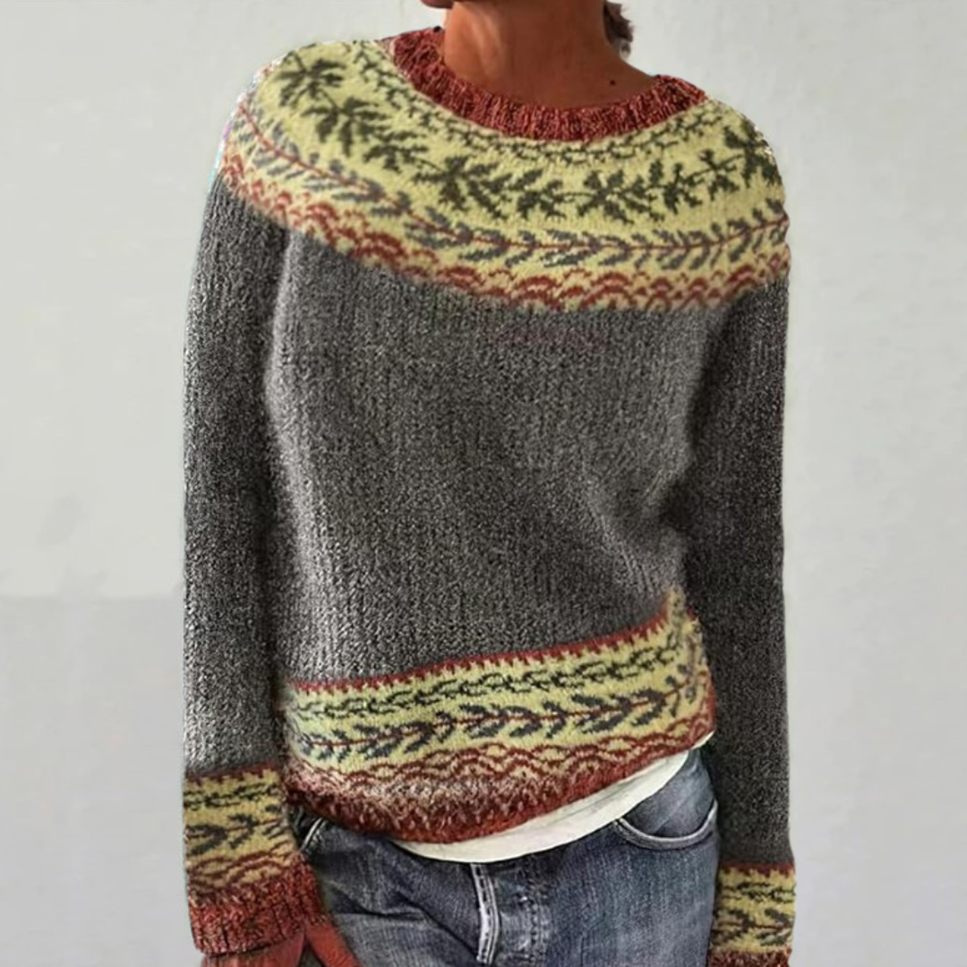 Ruby - Retro Scandinavian Knitted Sweater