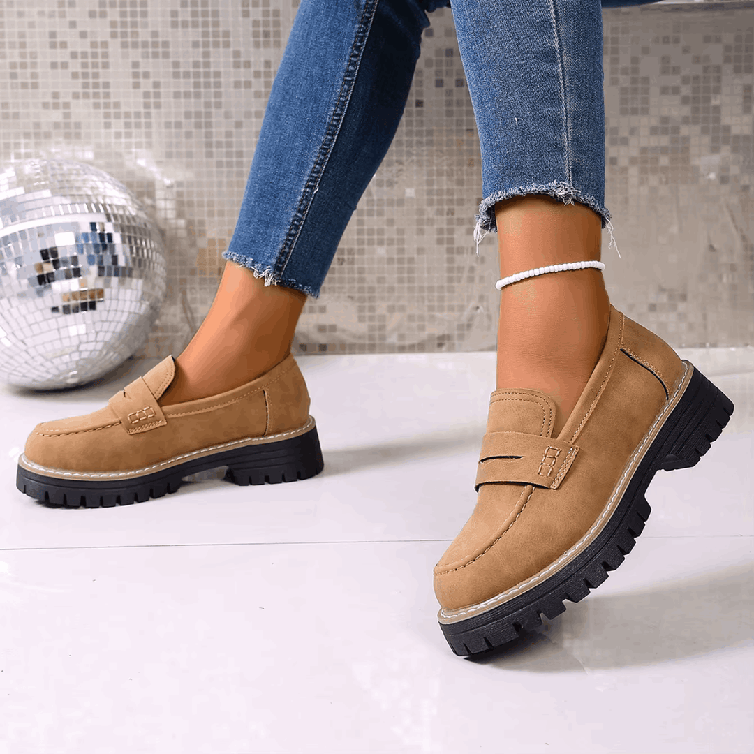 Elsa | College Style Platform Loafers