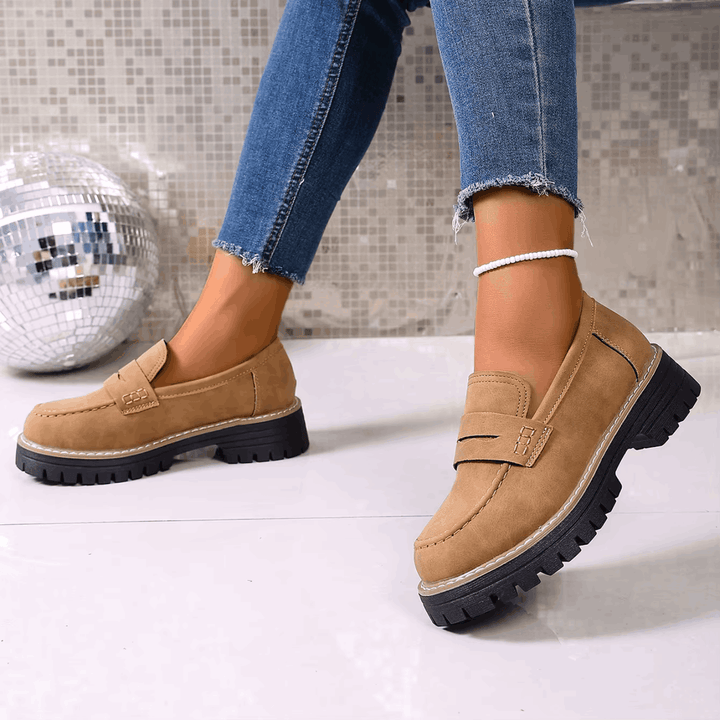 Elsa | College Style Platform Loafers