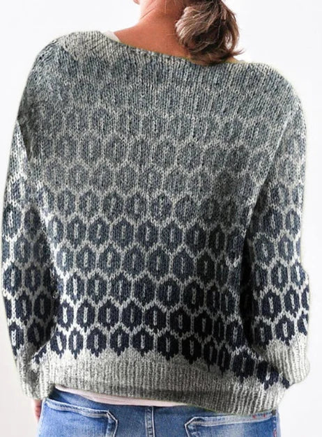 Sanya - Retro Scandinavian Knitted Sweater