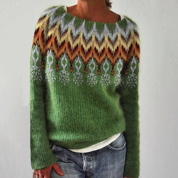 Juniper - Retro Scandinavian Knitted Sweater
