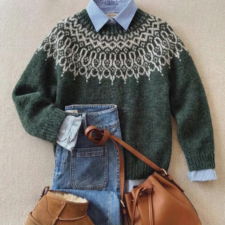 Runa | Forest Snowflake Jumper