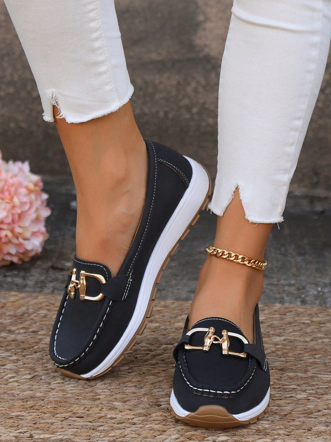 Daniela | Plateau loafers with buckle