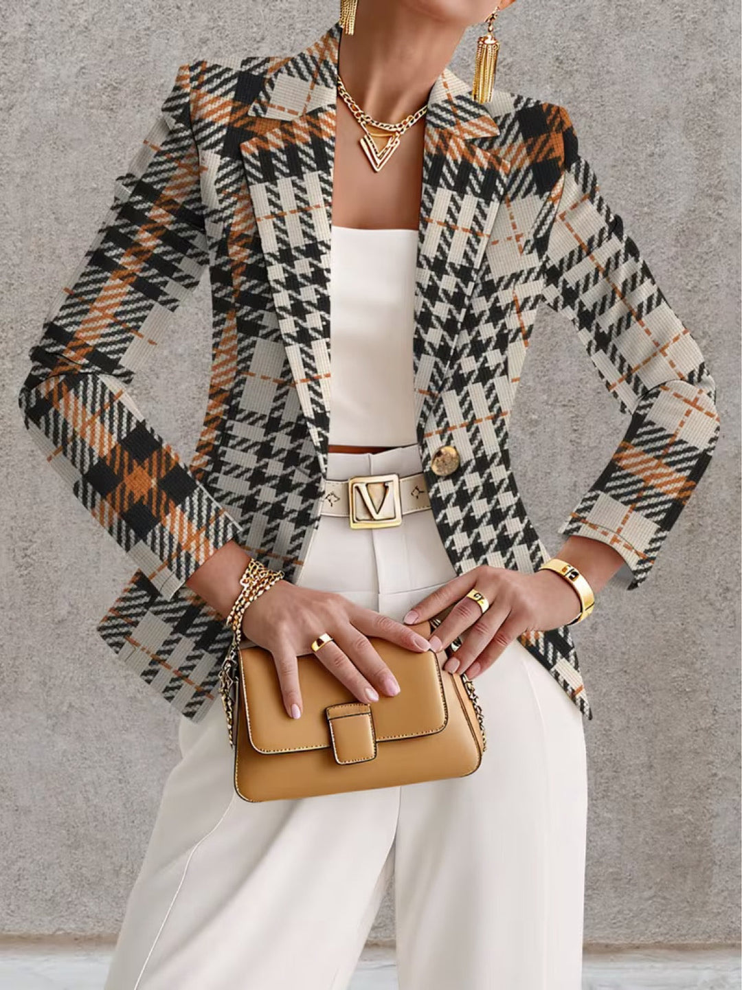 GHISLAINE | HOUNDSTOOTH BLAZER