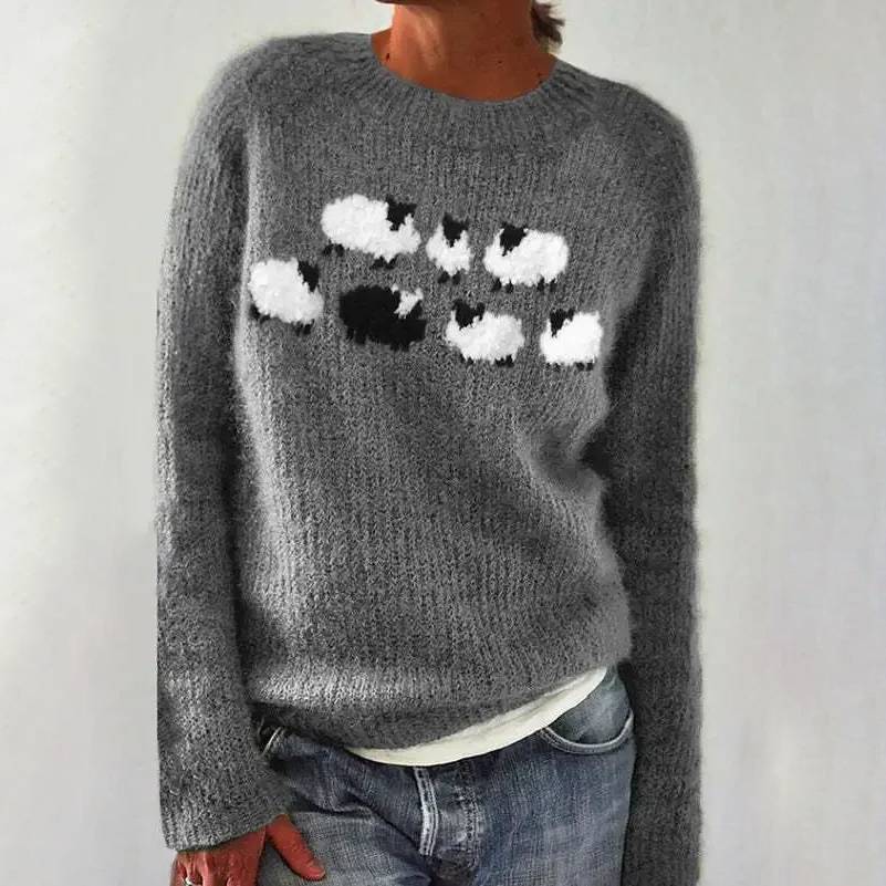 Alice - Retro Scandinavian Knitted Sweater