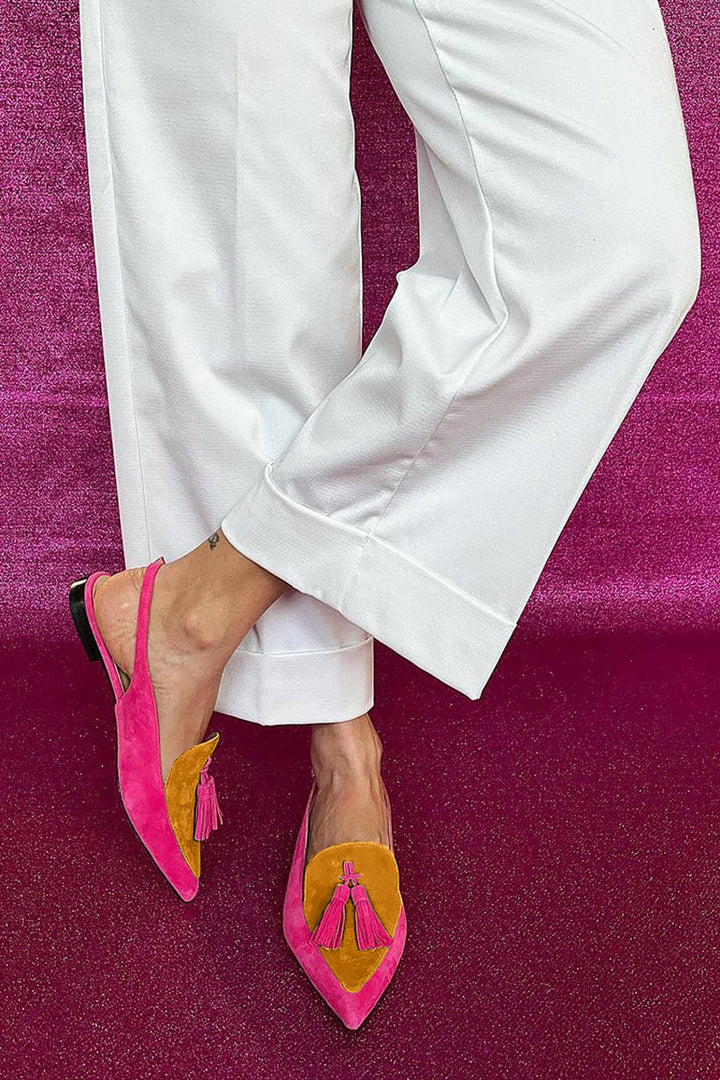 Loredana | Ballerinas with Fringes and Ankle Strap