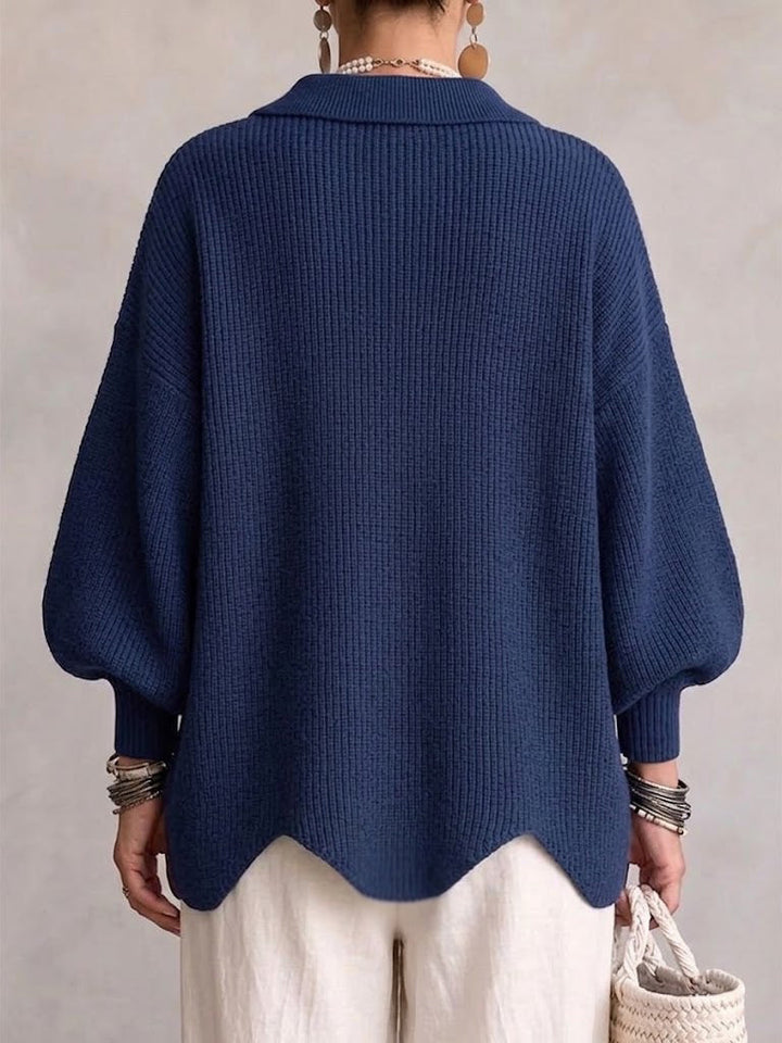 Isadora | Oversized Cardigan with Large Metallic Buttons